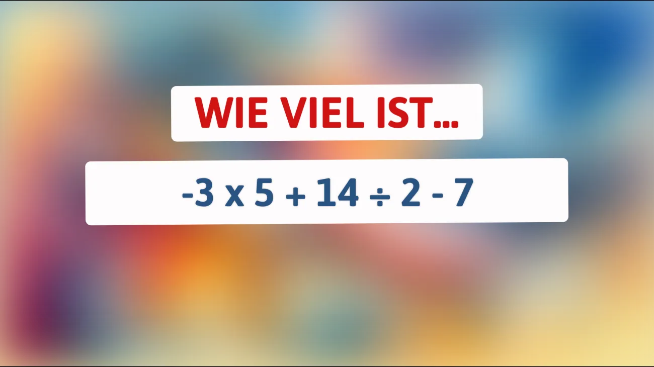 Lösen Sie das Rätsel, das nur die klügsten Köpfe knacken können: Können Sie das knifflige Ergebnis dieser einfachen Gleichung entdecken?"